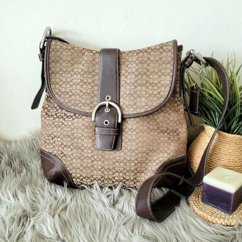 Coach vintage style classic convertible shoulder crossbody bag - Picture 4 of 10